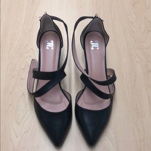 Pointed Strapped Heels